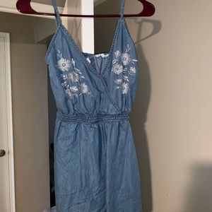 Denim romper